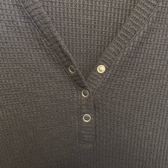 Dark grey long sleeve maternity top - Picture 2 of 3